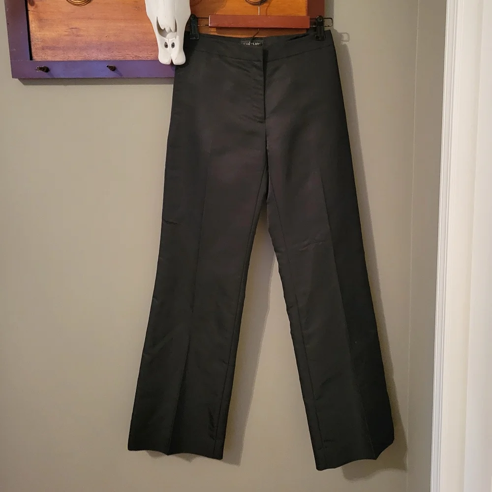 Harold's 100% Silk Black Dress Pants Women's Size 0 Career Office Trousers - Picture 2 of 11